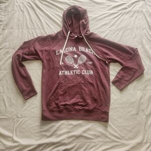 NWT Laguna Beach Athletic Club Hoodie Maroon Unisex Sz M Independent Trading Co